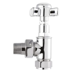 Bayswater Angled Victorian Crosshead Radiator Valves (Pair)