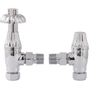 Bayswater Chrome Angled Thermostatic Radiator Valves