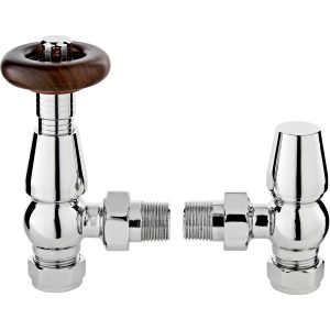 Bayswater Chrome Angled Thermostatic Radiator Valves