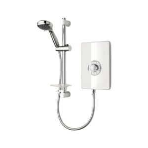 Triton Aspirante 9.5kW Contemporary Electric Shower White Gloss