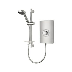 Triton Aspirante 8.5kW Contemporary Electric Shower Brushed Steel