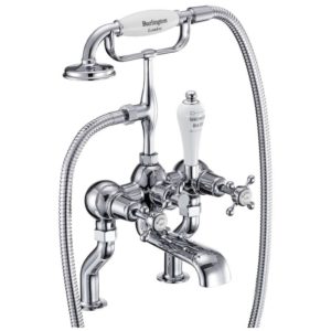 Burlington Claremont Deck Mounted Bath Shower Mixer