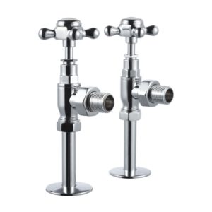 Burlington Angled Radiator Valves Chrome