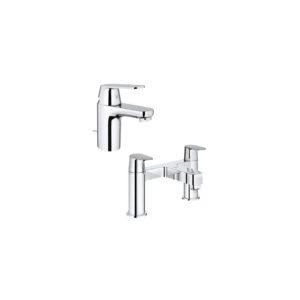 Grohe Eurosmart Cosmo Basin Mixer & Bath Filler Pack