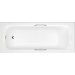 Iona Bermuda Textured 1700x700mm Bath with Grips