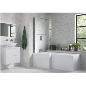 Iona L Shape Bath Screen