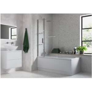 Iona Two Panel Folding Bath Screen