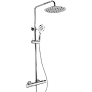 RAK Compact Round Exposed Thermostatic Shower Column Chrome