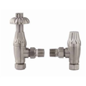 Redroom Traditonal Angled Radiator Valves Pack Nickel