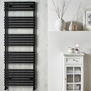 Redroom TT Lux Matt Black 1035x496mm Heated Towel Rail