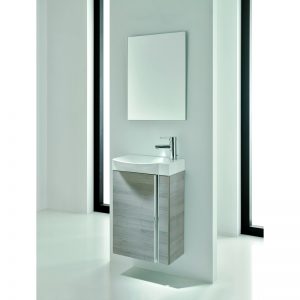 Royo Elegance Wall Hung Cloakroom Unit Pack Sandy Grey